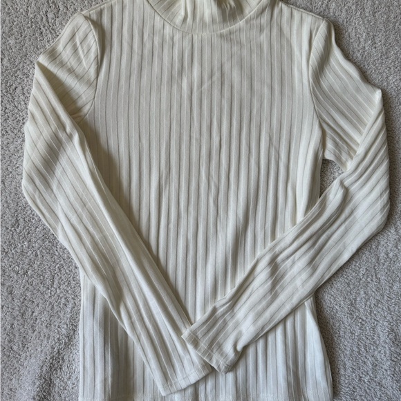 Mango Cream Ribbed Knit Top - Picture 2 of 5